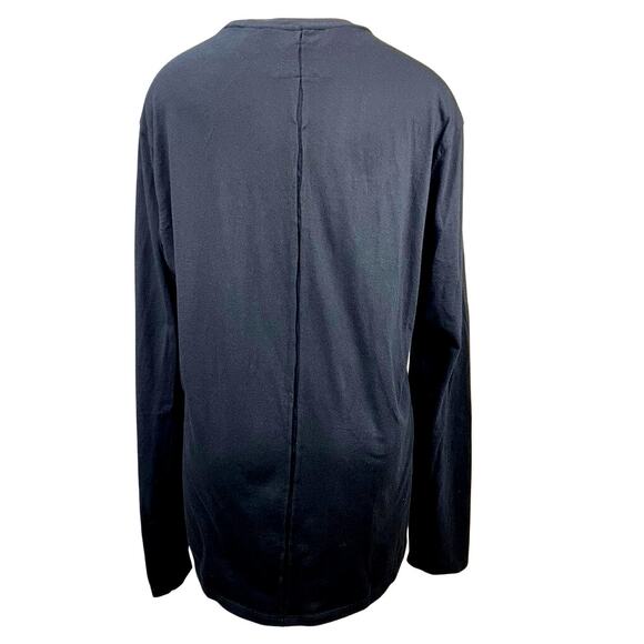 GUESS Long Sleeve Soft Logo T-Shirt Mens (L) Los Angeles Affliction Style Cotton - Picture 3 of 9